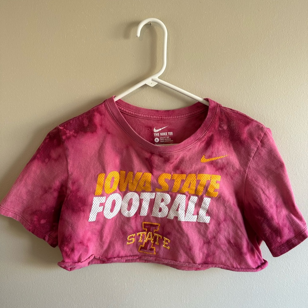 Nike Pink Iowa State Football Tee